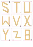 Vista previa - Tarjetas / Manipulativos - Figuras con palitos - letras y números - página 3