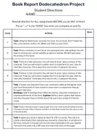 Vorschau - Arbeitsblätter - Book Report / Lektüreprojekt, universal - Seite 1