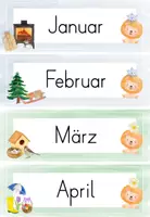 Vorschau - Präsentationen/Tafelbilder - Tafelkalender Löwenklasse – Wetter, Datum & Jahreszeiten mit dem Klassentier Löwe 🦁 - Seite 2