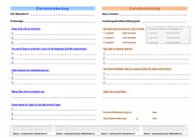 Vorschau - Arbeitsblätter - MATERIALSAMMLUNG - Selbsteinschätzung, Fremdeinschätzung, Zielvereinbarung, Gesprächsprotokoll, Förderplan, Anamnese, Kompetenzanalyse - Seite 2