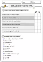Vorschau - Arbeitsblätter - Soziale Marktwirtschaft Arbeitsblätter mit Fragen + Lösungen Wirtschaft Leseverstehen und Wortschatz - Seite 2