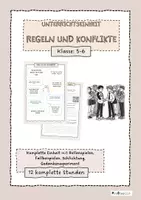 Vorschau - Unterrichtsreihen - Wir regeln Konflikte! Eine Unterrichtseinheit zur Konfliktlösung - Deckblatt