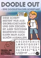 Vorschau - selbst erstellte Schriftarten - Doodle Out - Font / Schriftart - Deckblatt