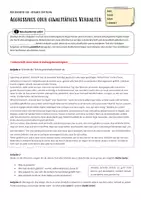Vorschau - Arbeitsblätter - Reflexionstext mit Aufgaben | Aggressives Verhalten - Seite 1