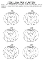 anteprima - Altro tipo di materiale - Segnalibro Jack O'Lantern - zucca Halloween - Pagina 1