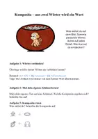 Vorschau - Arbeitsblätter - Komposita - aus zwei Wörtern wird ein Wort - Deckblatt