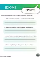 Vorschau - Klassenarbeiten - Sport idioms worksheet - (B2+) - Seite 2