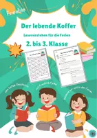 Vorschau - Arbeitsblätter - Lesen in der 2./3. Klasse: Der lebende Koffer (Ferien, letzter Schultag) - Deckblatt