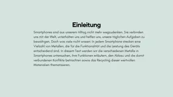 Vorschau - Präsentationen/Tafelbilder - Metalle im Smartphone - Eigenschaften, Verwendung, Abbau und Recycling - Seite 3
