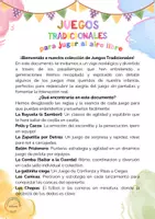 Vista previa - Juegos / Gamificación - JUEGOS TRADICIONALES PARA JUGAR AL AIRE LIBRE (1) - página 1