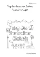 Vorschau - Arbeitsblätter - 12 Ausmalvorlagen zum Tag der deutschen Einheit 🇩🇪 (03.Oktober) - Seite 3
