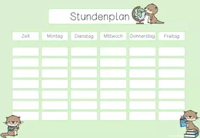 Vorschau - Anderer Materialtyp - Stundenplan (Vorlage) Otterklasse - Seite 1