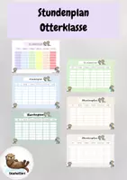 Vorschau - Anderer Materialtyp - Stundenplan (Vorlage) Otterklasse - Deckblatt