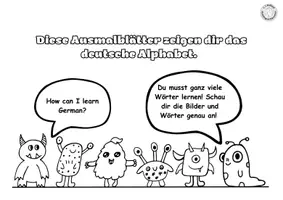 Vorschau - Mal- und Bastelvorlagen - ABC-Ausmalblätter (Deutsch) ! - Seite 1