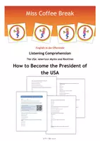 Vorschau - Audio-Dateien - How to Become the President of the USA (Listening Comprehension / Hörverständnis) - Deckblatt