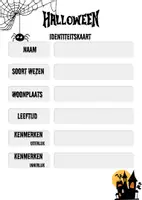 Voorbeeld - Schrijftaak: Halloween - Voorblad