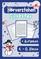 Vorschau - Arbeitsblätter - Deutsch Hörverstehen Silvester/Neujahr (Klasse 4-6) - Deckblatt