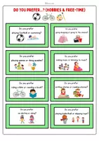 Vorschau - Spiele - Do you prefer...? Englisch Warm-Up (Hobbies / Free Time) - Seite 3