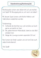 Vorschau - Spiele - Mathematikspiel zur Festigung der schriftliche Addition und Subtraktion - Seite 1