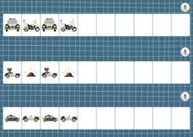 Aperçu - Jeux - 🚗 12 algorithmes (suites logiques) – Les véhicules - Page 1