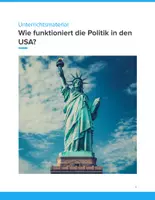 Vorschau - Stundenentwürfe - Wie funktioniert die Politik in den USA? – Unterrichtsmaterial für Klasse 5–9 - Deckblatt