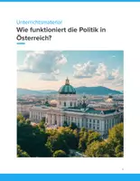 Vorschau - Unterrichtsreihen - Wie funktioniert die Politik in Österreich? – Unterrichtsmaterial für Klasse 5–9 - Deckblatt