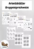 Vorschau - Arbeitsblätter - Einführung Einmaleins mit der Gruppensprechweise (Arbeitsblätter) - Deckblatt