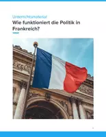 Vorschau - Unterrichtsreihen - Wie funktioniert die Politik in Frankreich? – Unterrichtsmaterial für Klasse 5–9 - Deckblatt