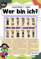 Vorschau - Spiele - Wer bin ich? - Leserätsel / Lesespiel - Menschen - Deckblatt