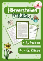Vorschau - Arbeitsblätter - Deutsch Hörverstehen Frühling (Klasse 4-6) - Deckblatt