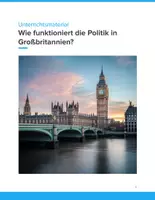 Vorschau - Unterrichtsreihen - Wie funktioniert die Politik in Großbritannien? – Unterrichtsmaterial für Klasse 5–9 - Deckblatt