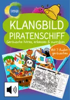 Vorschau - Stundenentwürfe - Klangbild Piratenschiff - Geräusche hören, erkennen & zuordnen | Musik | Fertige Musikstunde | DaZ Unterricht | Sachunterricht | Fertige Vertretungsstunde | Kreative Stunden - Deckblatt