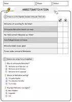 Vorschau - Arbeitsblätter - Arbeitsmotivation Arbeitsblätter mit Fragen + Lösungen Psychologie Lesetext - Seite 3