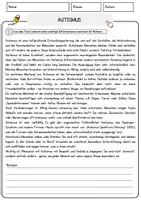 Vorschau - Arbeitsblätter - Autismus Arbeitsblätter mit Fragen + Lösungen Psychologie Lesetext - Seite 1