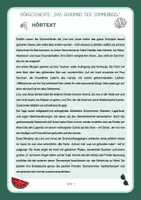 Vorschau - Arbeitsblätter - Deutsch Hörverstehen Sommer (Klasse 4-6) - Seite 1