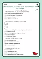 Vorschau - Arbeitsblätter - Deutsch Hörverstehen Sommer & Umwelt (Klasse 4-6) - Seite 3