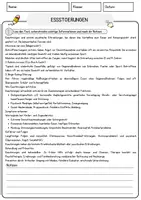 Vorschau - Arbeitsblätter - Essstörungen Arbeitsblätter mit Fragen + Lösungen Psychologie Lesetext - Seite 1