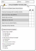 Vorschau - Arbeitsblätter - Evolutionäre Psychologie Arbeitsblätter mit Fragen + Lösungen Psychologie Lesetext - Seite 2