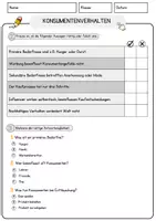 Vorschau - Arbeitsblätter - Konsumentenverhalten Arbeitsblätter mit Fragen + Lösungen Psychologie Lesetext - Seite 3
