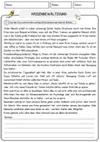 Vorschau - Arbeitsblätter - Krisenbewältigung Arbeitsblätter mit Fragen + Lösungen Psychologie Lesetext - Seite 1