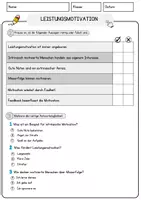Vorschau - Arbeitsblätter - Leistungsmotivation Arbeitsblätter mit Fragen + Lösungen Psychologie Lesetext - Seite 2