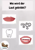 Vorschau - Anderer Materialtyp - Wie wird der Laut gebildet? - Beschreibung des Lautes/ Beschreibung der Gebärde - Deckblatt