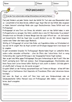 Vorschau - Arbeitsblätter - Prüfungsangst Arbeitsblätter mit Fragen + Lösungen Psychologie Leseverstehen und Wortschatz - Seite 1