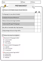 Vorschau - Arbeitsblätter - Prüfungsangst Arbeitsblätter mit Fragen + Lösungen Psychologie Leseverstehen und Wortschatz - Seite 2