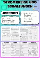 Vorschau - Stundenentwürfe - Arbeitsheft Vertiefung Stromkreise und Schaltungen - Deckblatt