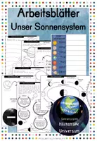 Vorschau - Arbeitsblätter - Arbeitsblätter Sonnensystem - Deckblatt