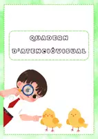 Vista previa - Hojas de trabajo - ATENCIÓ VISUAL. QUADERN D'ACTIVITATS. - página 1