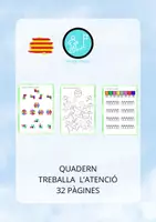 Vista previa - Hojas de trabajo - ATENCIÓ VISUAL. QUADERN D'ACTIVITATS. - Portada