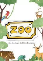 Vorschau - Arbeitsblätter - Tiere im Zoo - Deckblatt