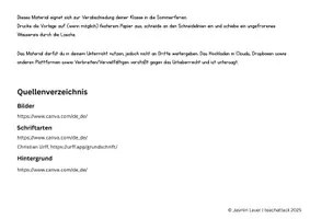 Vorschau - Mal- und Bastelvorlagen - Sommerferiengruß - Seite 3